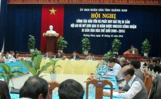 Phát huy giá trị di sản Hội An và Mỹ Sơn: Vẫn trông chờ vào chính địa phương